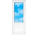 ПВХ окно дверь пвх 1 ств. откр., 700×2150 мм, профиль Brusbox, стеклопакет Однокамерный (24 мм), ламинация белый, Kale, ручка Белая, в слайдере предложений, артикул tzeomppu4thukgu3vggphw1dhagglcggw7h21-50