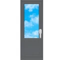 ПВХ окно дверь пвх 1 ств. откр., 700×2150 мм, профиль Brusbox, стеклопакет Однокамерный (24 мм), ламинация антрацитово-серый (kdb74-z8), Roto, ручка Серебро, в слайдере предложений, артикул tzeomppu4thukgu3vggphw1ihabklcm4w7h21-50